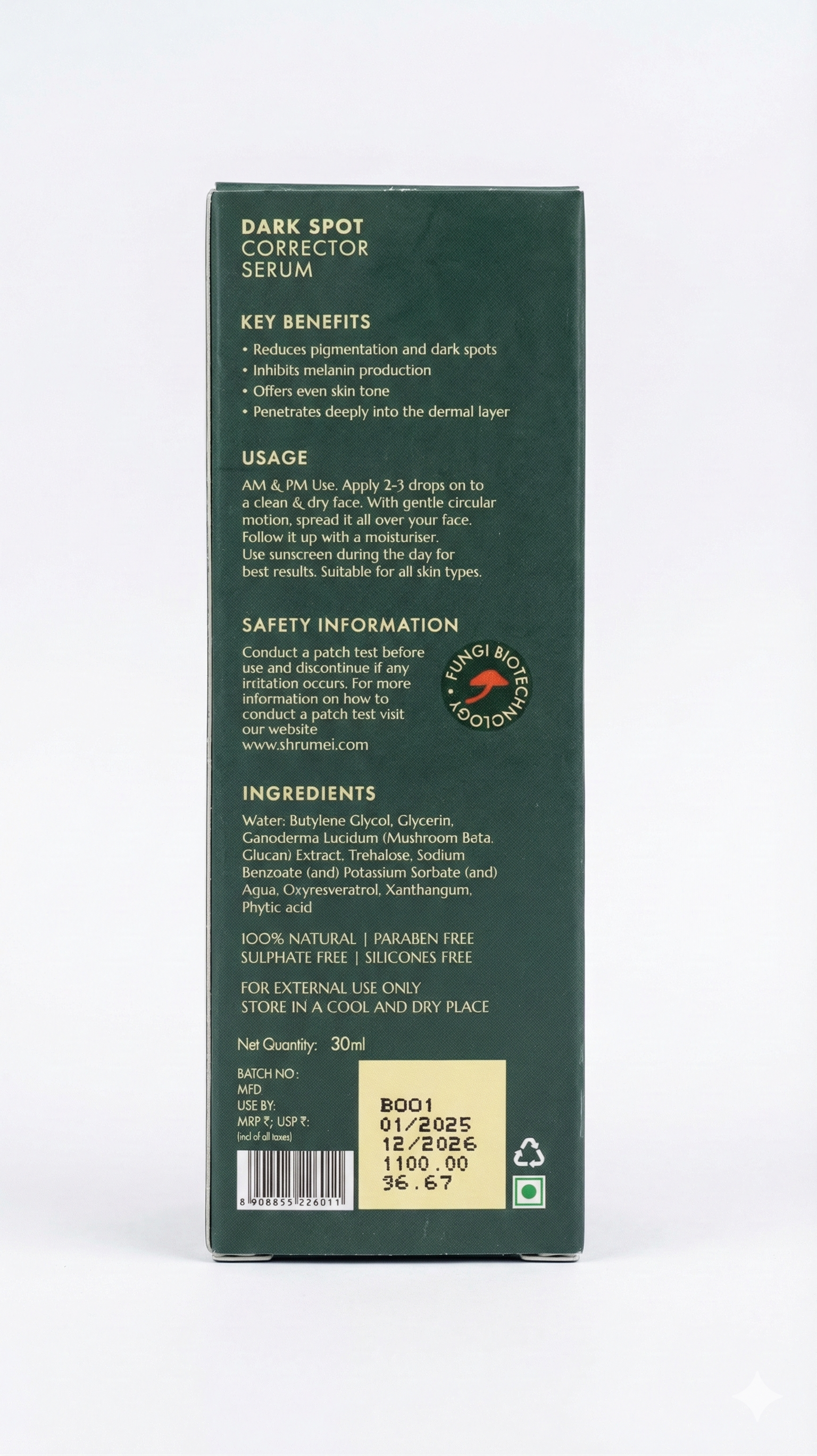 Dark Spot Corrector  Serum (30 ml)